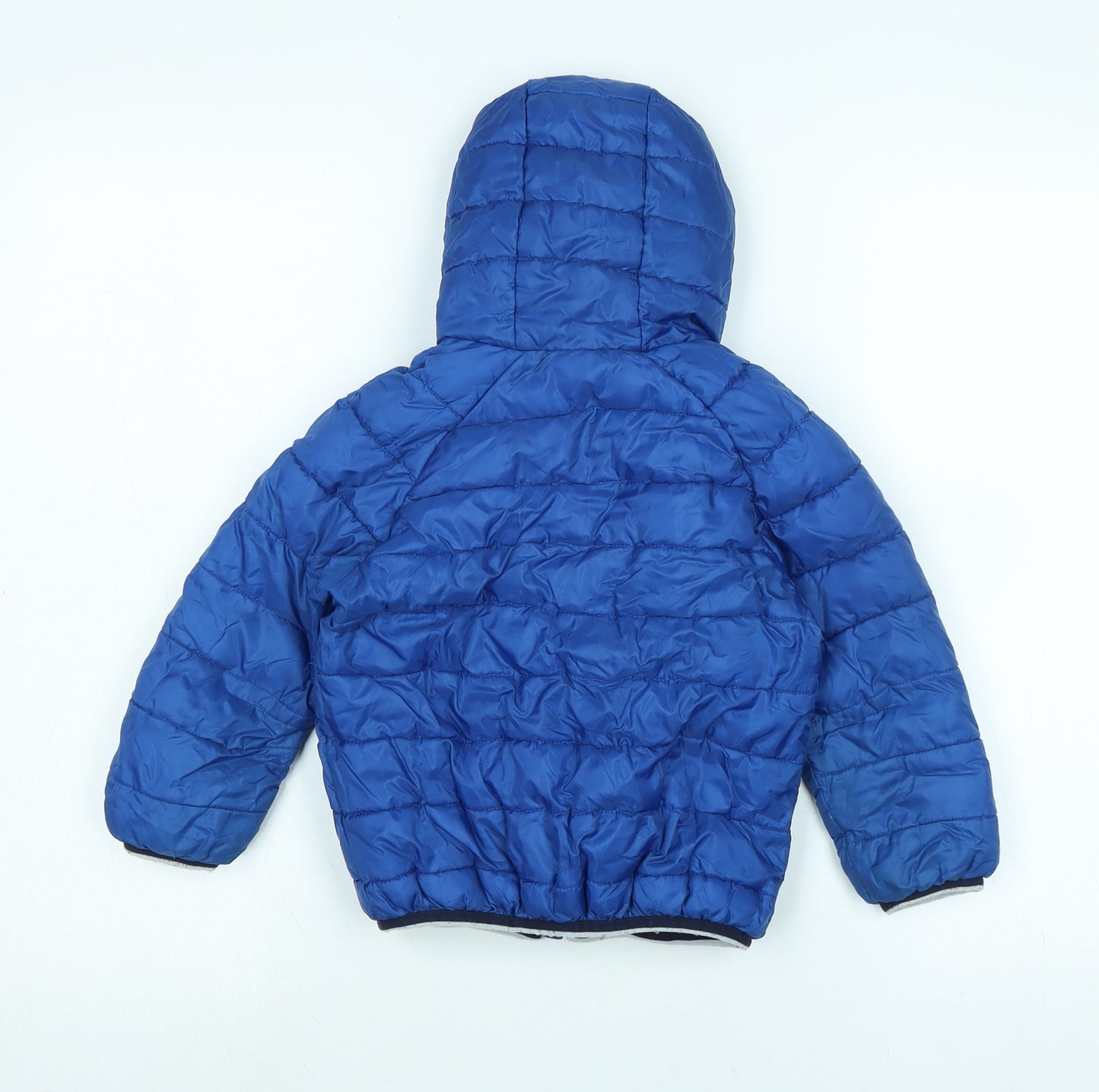 NEXT Boys Blue Puffer Jacket Coat Size 2-3 Years Zip