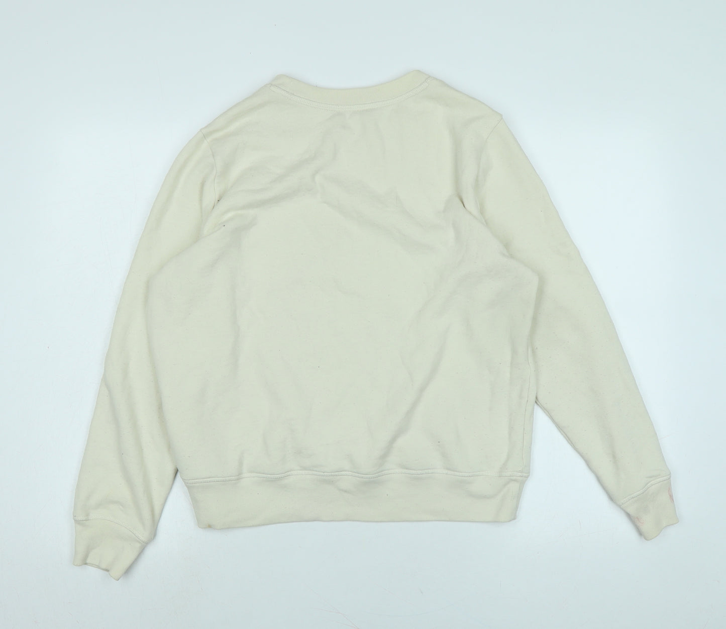 Marks and Spencer Womens Ivory Polyester Pullover Sweatshirt Size 14