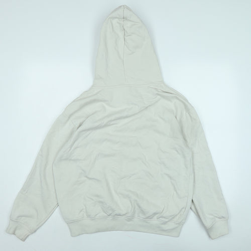 H&M Womens Beige Polyester Pullover Hoodie Size S