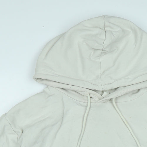 H&M Womens Beige Polyester Pullover Hoodie Size S