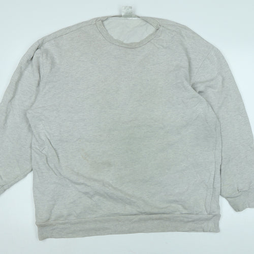 Topman Mens Grey Polyester Pullover Sweatshirt Size L