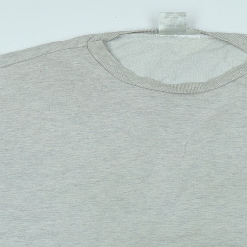 Topman Mens Grey Polyester Pullover Sweatshirt Size L