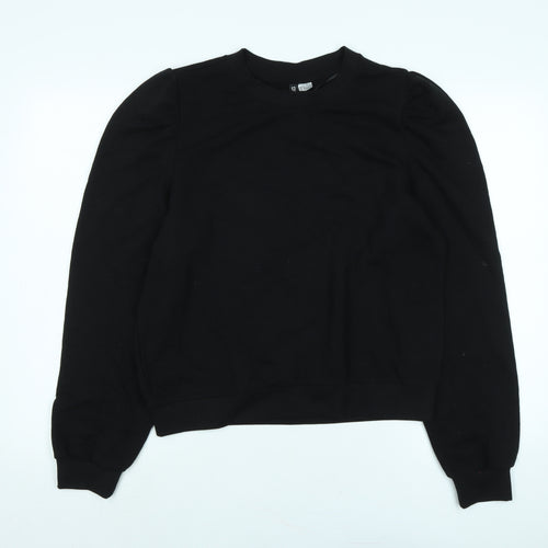 Divided Womens Black Polyester Pullover Sweatshirt Size M