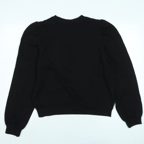 Divided Womens Black Polyester Pullover Sweatshirt Size M