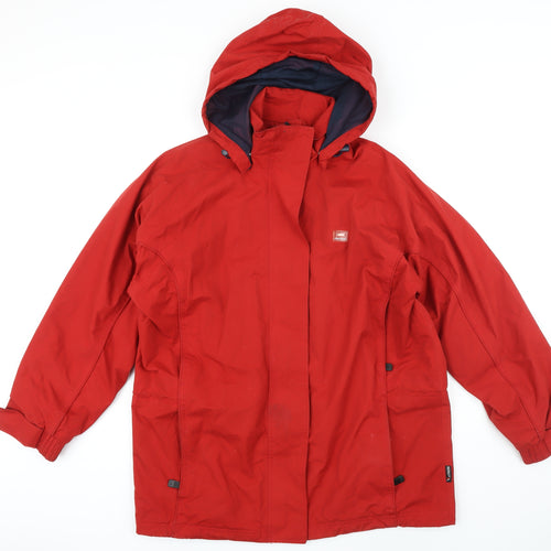 Tresspass Womens Red Jacket Coat Size 14 Zip