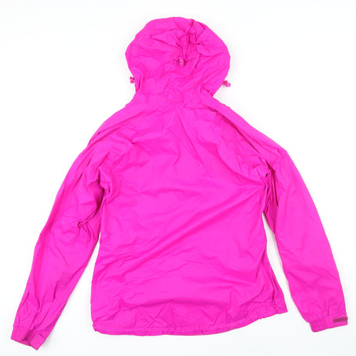 Zakiti Womens Pink Rain Coat Jacket Size 12 Zip