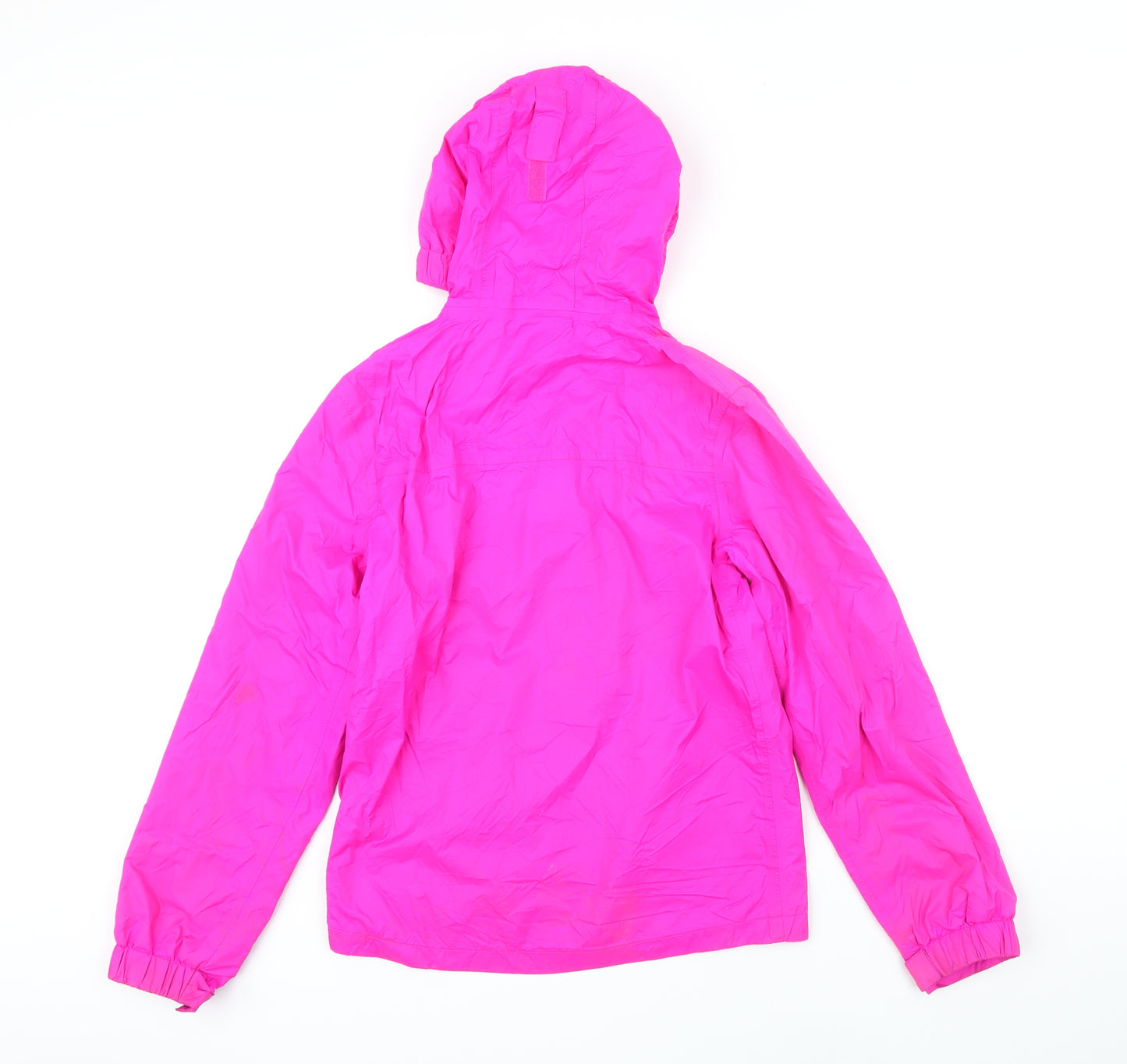 Mountain Warehouse Girls Pink Rain Coat Coat Size 11-12 Years Zip