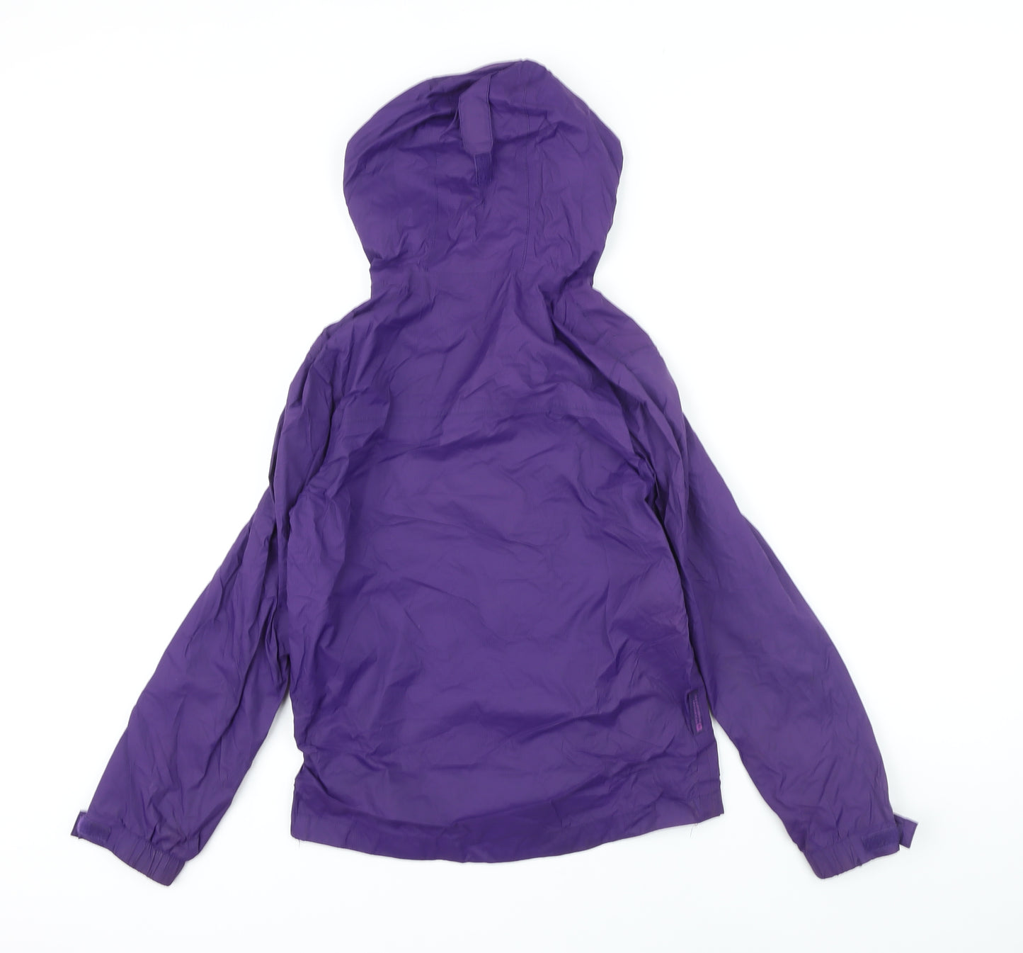 Mountain Warehouse Girls Purple Rain Coat Jacket Size 11-12 Years Zip