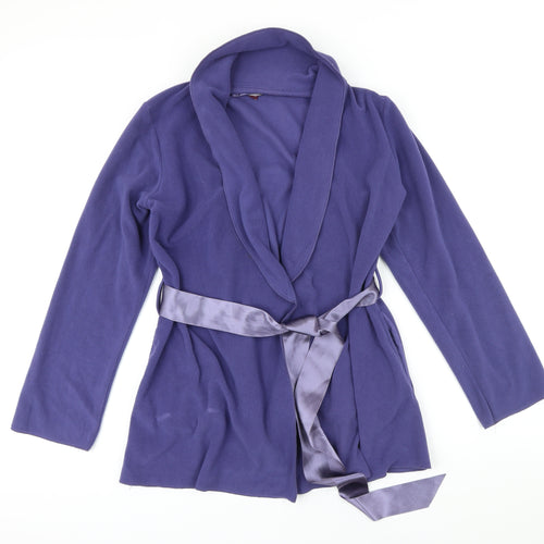 PRINCESSE TAM TAM Womens Purple Jacket Blazer Size 12 Tie