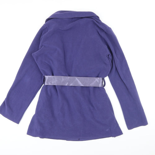 PRINCESSE TAM TAM Womens Purple Jacket Blazer Size 12 Tie