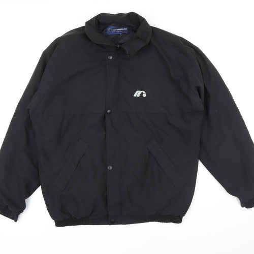 Mitsushiba Mens Black Bomber Jacket Jacket Size L Zip