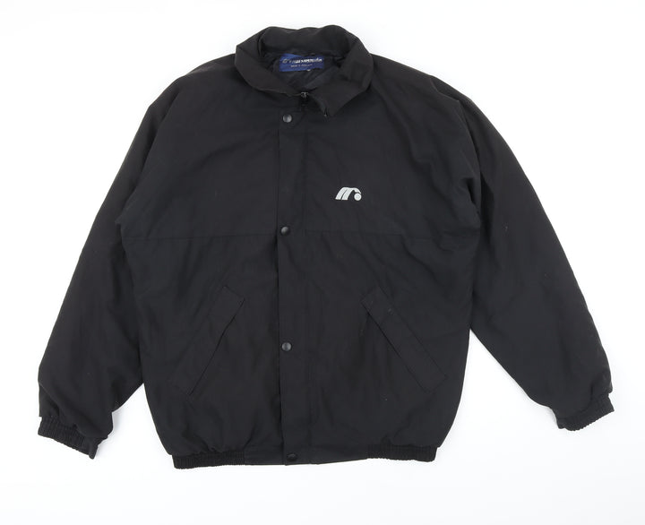 Mitsushiba Mens Black Bomber Jacket Jacket Size L Zip