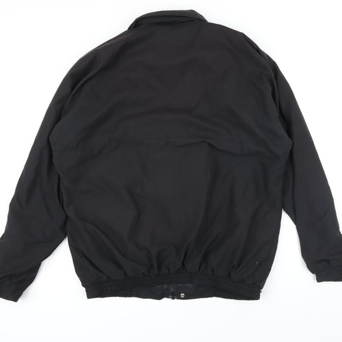Mitsushiba Mens Black Bomber Jacket Jacket Size L Zip