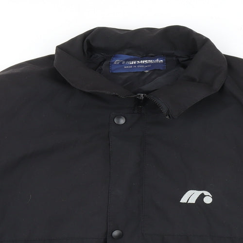 Mitsushiba Mens Black Bomber Jacket Jacket Size L Zip