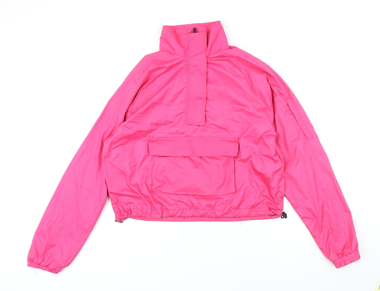 WORKOUT Womens Pink Jacket Size 8 Zip