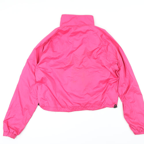 WORKOUT Womens Pink Jacket Size 8 Zip