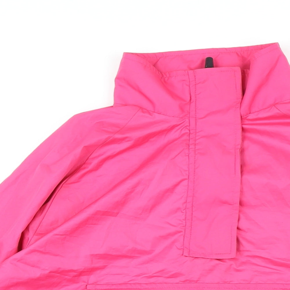 WORKOUT Womens Pink Jacket Size 8 Zip