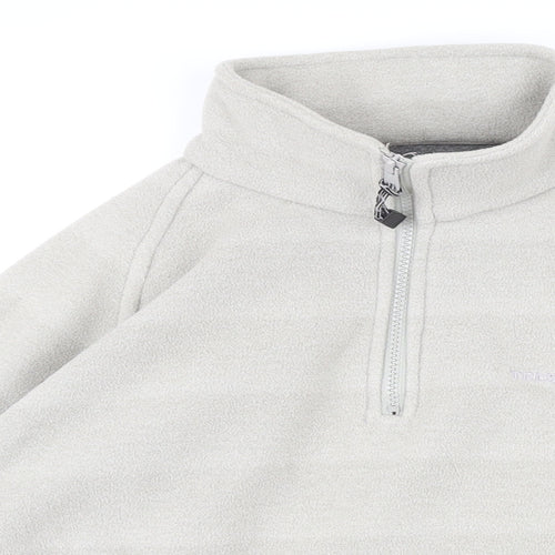 Tresspass Mens Grey Polyester Henley Sweatshirt Size S
