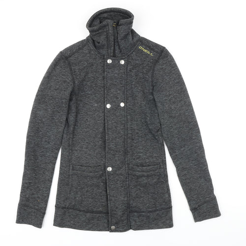 O'Neill Womens Grey Polyester Full Zip Sweatshirt Size XS Zip