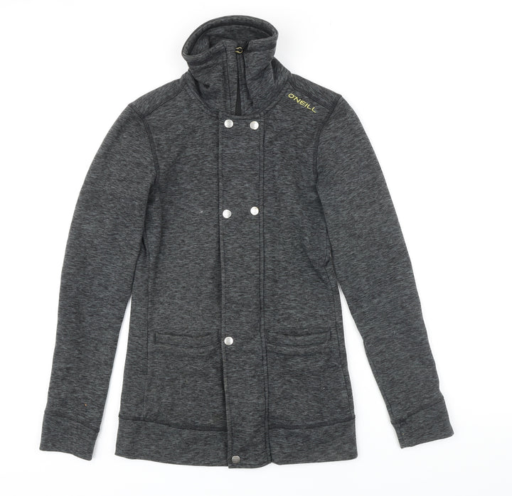 O'Neill Womens Grey Polyester Full Zip Sweatshirt Size XS Zip