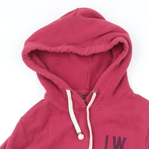 Jack Wills Womens Purple Cotton Pullover Hoodie Size 10
