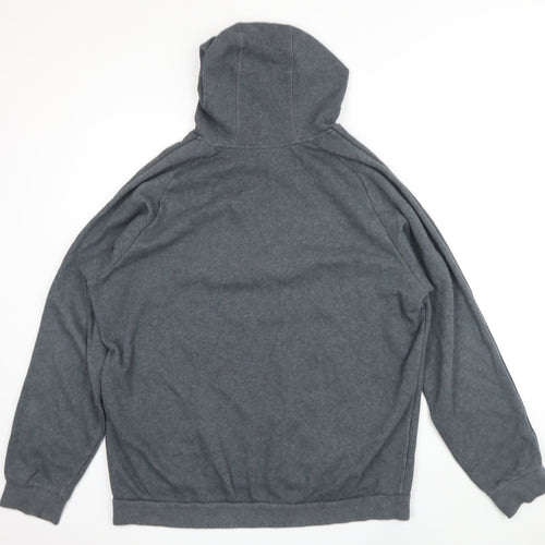 Addidas Mens Grey Cotton Pullover Hoodie Size XL