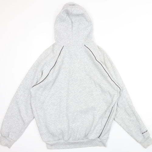 Umbro Mens Grey Cotton Full Zip Hoodie Size XL