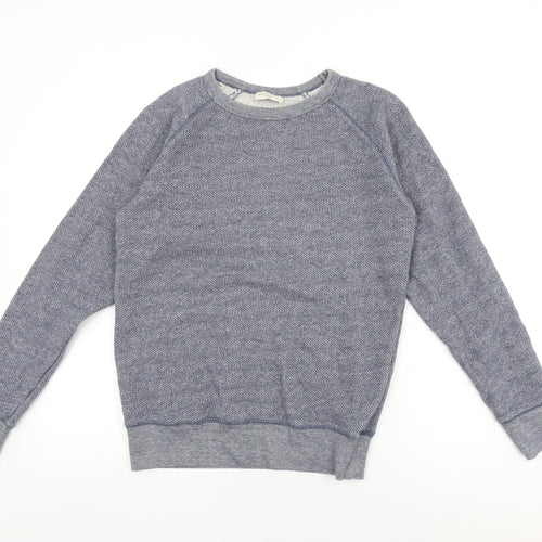 Selected Homme Mens Blue Cotton Pullover Sweatshirt Size M