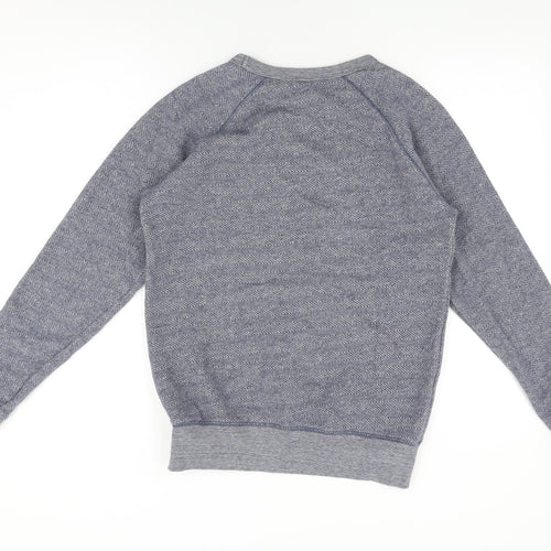 Selected Homme Mens Blue Cotton Pullover Sweatshirt Size M