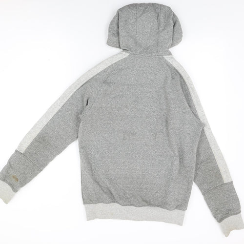 McKenzie Mens Grey Cotton Full Zip Hoodie Size S