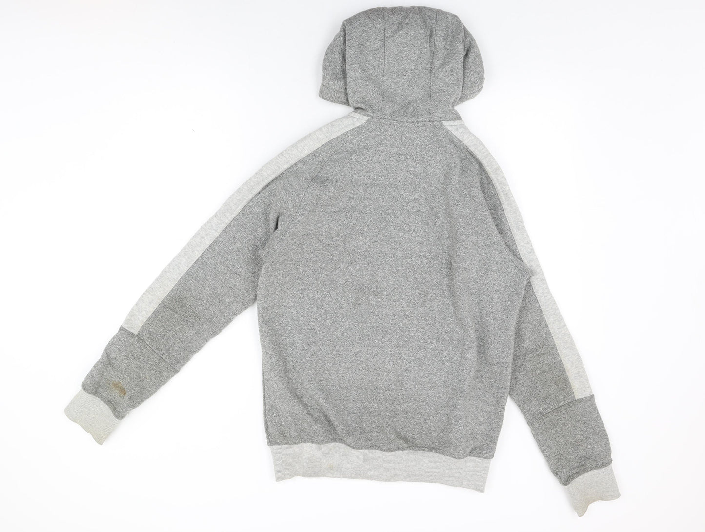 McKenzie Mens Grey Cotton Full Zip Hoodie Size S