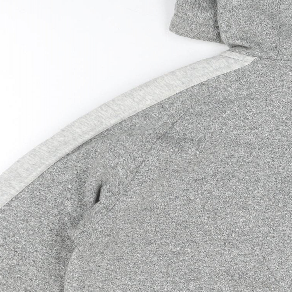 McKenzie Mens Grey Cotton Full Zip Hoodie Size S