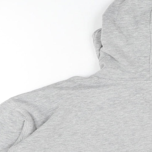 Jack Wills Womens Grey Cotton Pullover Hoodie Size 12 Pullover