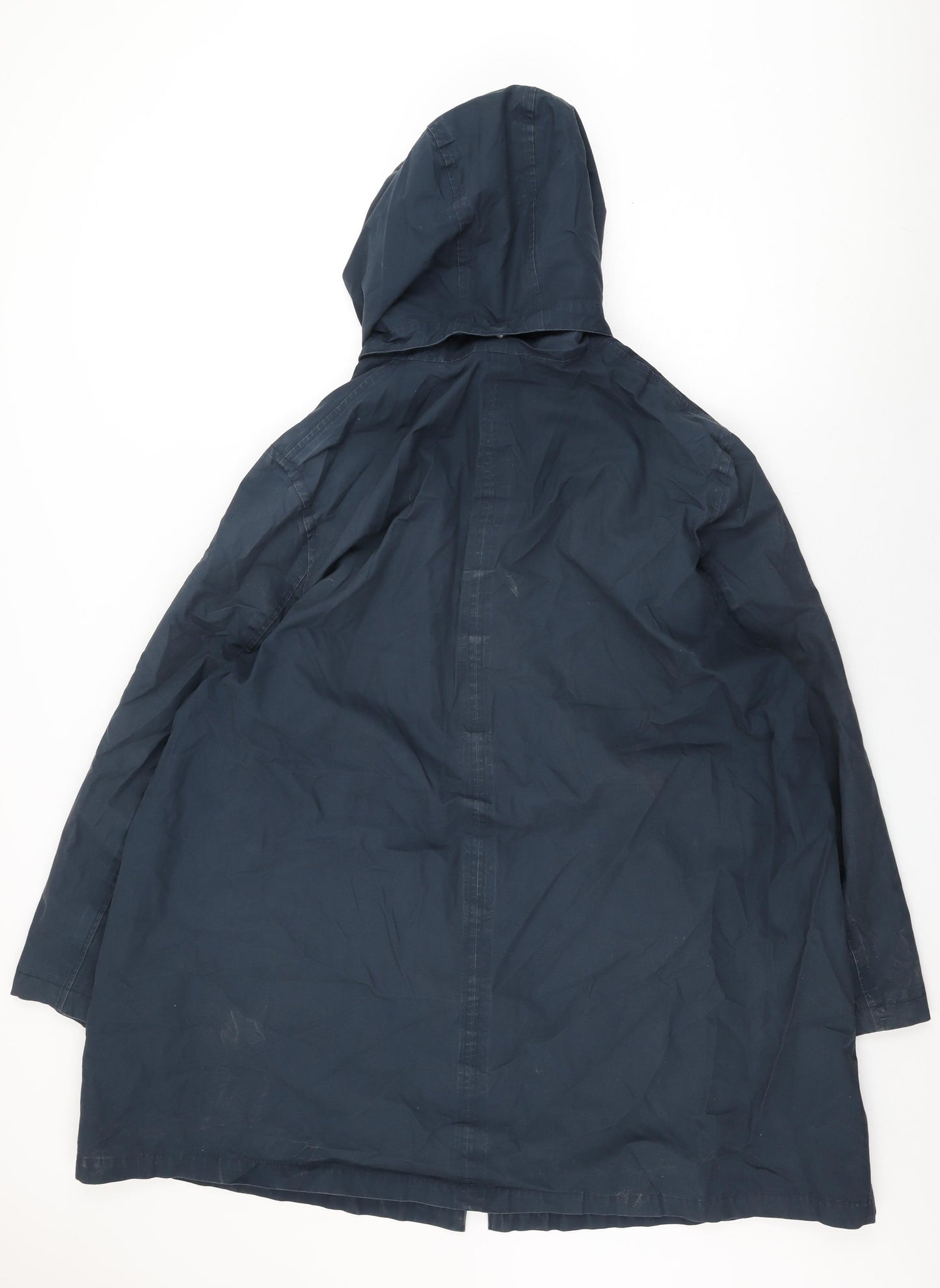 Seasalt Womens Blue Overcoat Coat Size 24 Zip