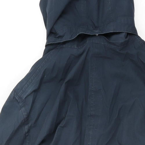 Seasalt Womens Blue Overcoat Coat Size 24 Zip