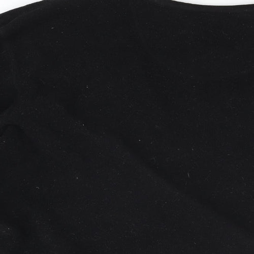 Atlantic Terrain Mens Black Polyester T-Shirt Size L V-Neck