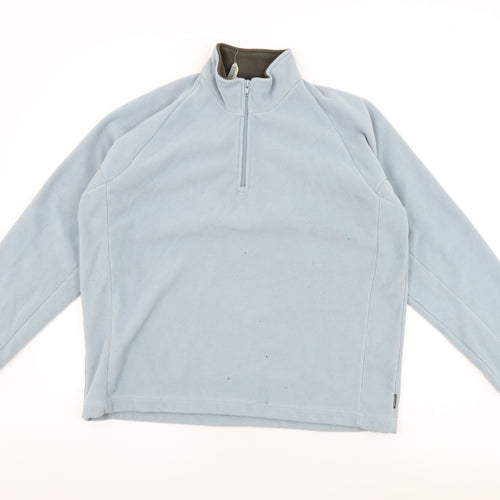 DECATHLON Womens Blue Polyester Pullover Sweatshirt Size XL Zip