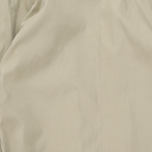 Rainman Mens Beige Overcoat Coat Size 40 Button