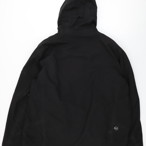 Regatta Mens Black Rain Coat Coat Size 3XL Zip