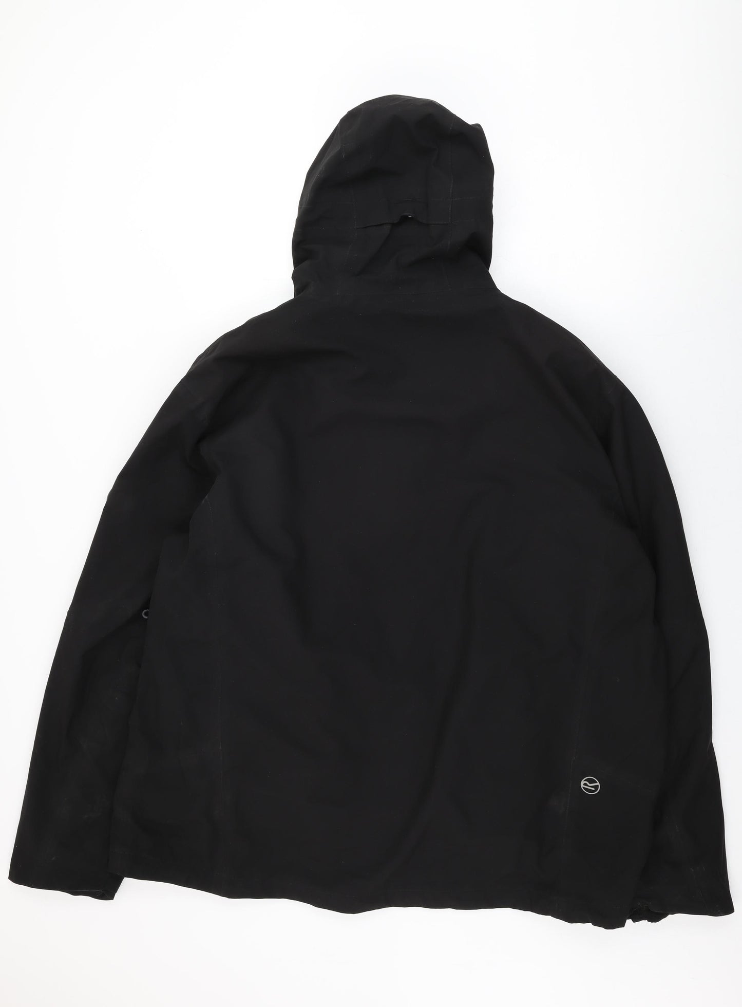 Regatta Mens Black Rain Coat Coat Size 3XL Zip