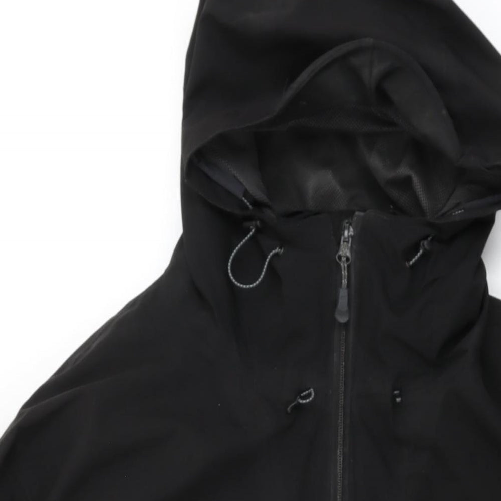 Regatta Mens Black Rain Coat Coat Size 3XL Zip