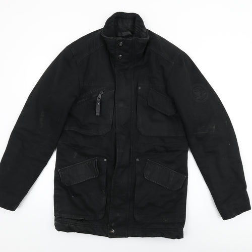 Espirit Mens Black Jacket Coat Size S Zip