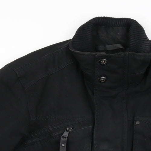 Espirit Mens Black Jacket Coat Size S Zip