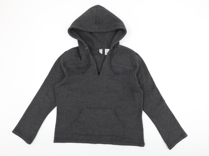 Gap Womens Grey Polyester Pullover Hoodie Size L Pullover