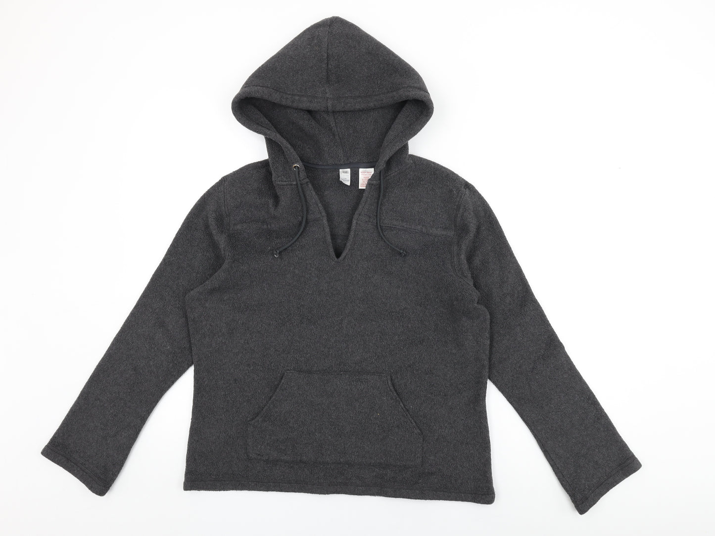 Gap Womens Grey Polyester Pullover Hoodie Size L Pullover