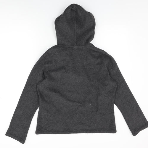 Gap Womens Grey Polyester Pullover Hoodie Size L Pullover