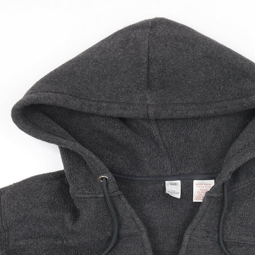 Gap Womens Grey Polyester Pullover Hoodie Size L Pullover