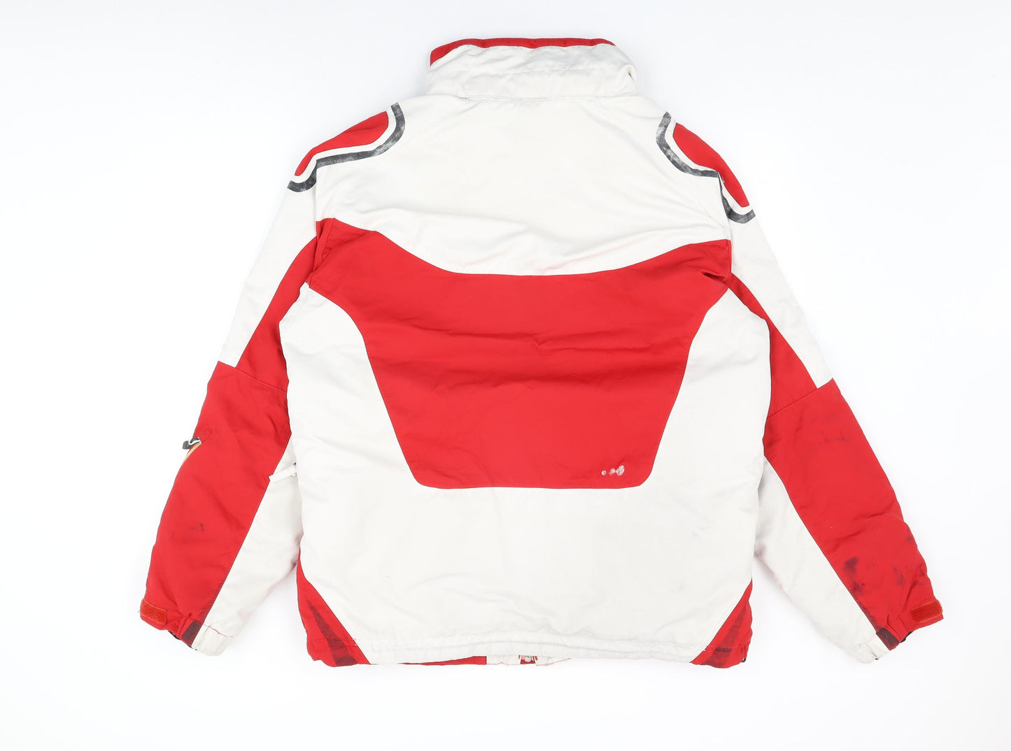 Wed'ze Mens Red Rain Coat Coat Size L Zip