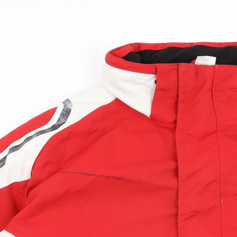 Wed'ze Mens Red Rain Coat Coat Size L Zip