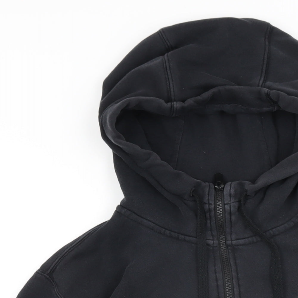 Nike Mens Black Cotton Full Zip Hoodie Size XS